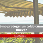 Cómo proteger un toldo cuando llueve y después de la lluvia