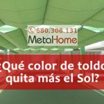 que color de toldo quita mas el sol